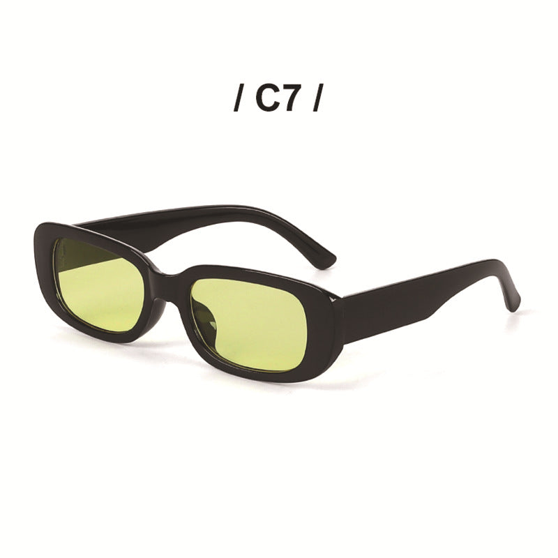 Wholesale PC Ladies Retro Small Frame Square Color Changing Sunglasses